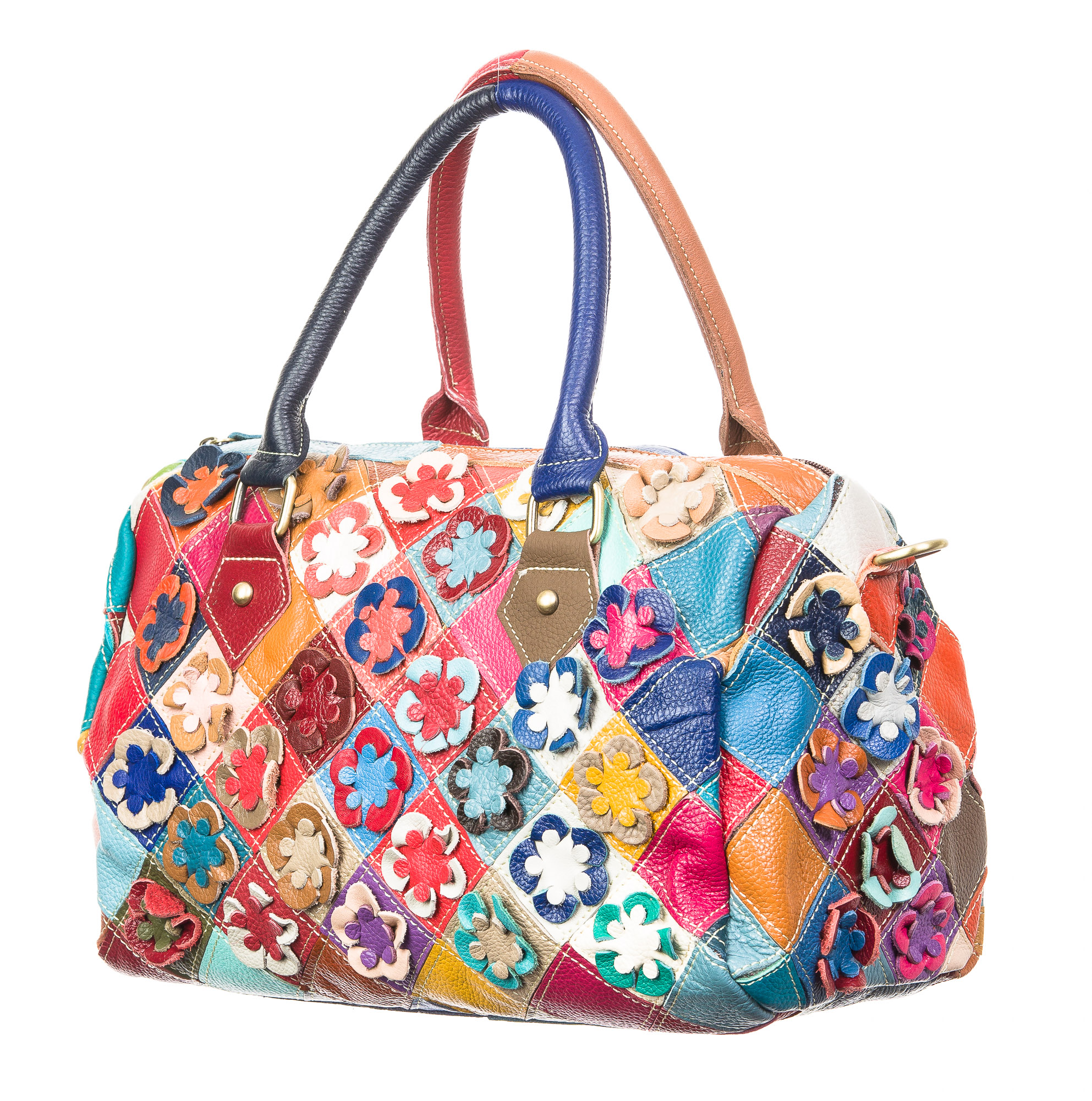 Borsa donna in vera pelle ARIANNA DINI mod. GRAZIA, MULTICOLORE., BORSE  MULTICOLOR ARIANNA DINI