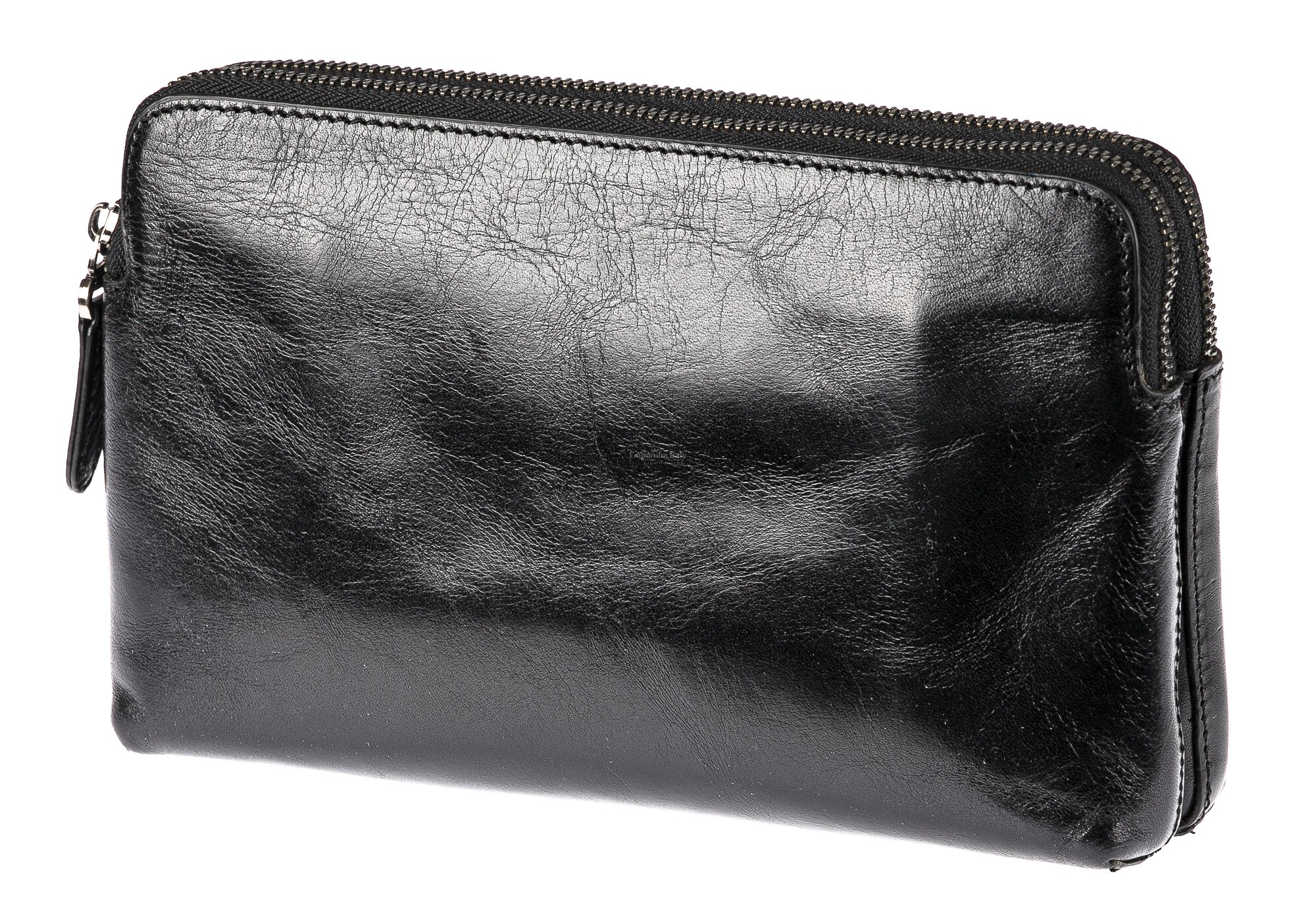 Genuine leather clutch for man JAMES, BLACK colour, CHIAROSCURO, MADE IN  ITALY, RECOMMENDED
