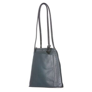 Сумка-рюкзак женская из буферной кожи мод. MONTE CIMONE, цвет серый, CHIAROSCURO, производство Италия