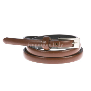 Ladies buffered real leather belt mod. LISBONA