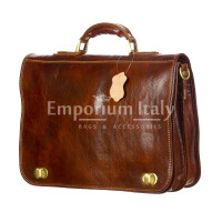 GIORGIO: cartella/borsa ufficio uomo, in cuoio, colore: MARRONE, Made in Italy