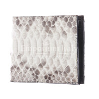 MAURITIUS: men's python leather wallet, color: ROCK, Made in Italy.