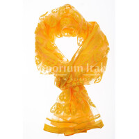 Spring scarf for woman PESCA, floral design, YELLOW colour, EMPORIUM ITALY