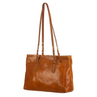  Женская сумка через плечо из натуральной кожи MINA MAXI, цвет ЖЁЛТЫЙ, CHIAROSCURO, Сделано в Италии