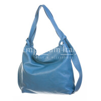 OLIVIA : bag / backpack, soft leather, color : sugar paper, Made in Italy