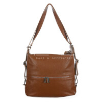 MONTE SIERRA : ladies backpack, soft leather, color : HONEY, Made in Italy