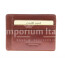 Porta tessere - carte di credito uomo / donna in vera pelle tradizionale SANTINI, mod POLONIA, colore MARRONE, Made in Italy.