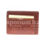 Porta tessere - carte di credito uomo / donna in vera pelle tradizionale SANTINI, mod POLONIA, colore MARRONE, Made in Italy.