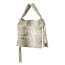 LORNA : borsa donna in pelle di pitone, colore : ROCCIA, Made in Italy (Borsa)