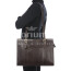 MARINA : borsa donna a spalla in cuoio, colore : TESTA MORO, Made in Italy