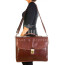 ERCOLE XXL : cartella ufficio / borsa lavoro, uomo / donna, in cuoio, colore : MARRONE, Made in Italy