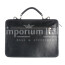 Borsa in vera pelle CHIAROSCURO mod. ALEX small colore NERO Made in Italy.