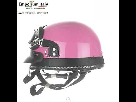 Borsa zaino Eros casco con tracolla, Steampunk, in Ecopelle, colore rosa, ARIANNA DINI DESIGN